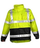 ICON J24122.XL Breathable 300D Polyurethane Hi-Vis Jacket with Reflectiv... - £67.86 GBP