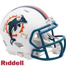 *Sale* Miami Dolphins 1997-2012 Throwback Speed Mini Nfl Football Helmet! - £25.54 GBP