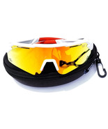 Kids Baseball Sunglasses for Youth softball 7-11U Polarized, White /Red - $17.99