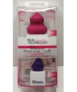 New REAL TECHNIQUES 2 Miracle Sponges + 2 Stands Sculpt Perfect Eraser  - £6.64 GBP