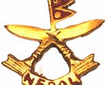 Ghurka Military Cap Hat Pin Badge Medal British Army War Crossed Khukri ... - $13.10