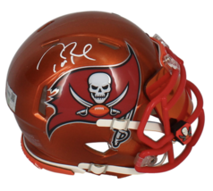 Tom Brady Autographed Buccaneers Flash Speed Mini Helmet w/ Visor Fanatics - £1,515.64 GBP