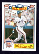 New York Mets Darryl Strawberry 1987 Topps Glossy All Star Insert #8 nr mt ! - £0.39 GBP