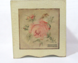 CROSCILL Antique Rose Floral Tissue Box Cover RARE - $60.00