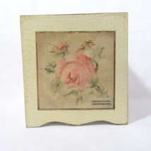 CROSCILL Antique Rose Floral Tissue Box Cover RARE - £47.18 GBP