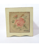 CROSCILL Antique Rose Floral Tissue Box Cover RARE - £47.18 GBP