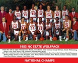 1983 NC STATE 8X10 TEAM PHOTO WOLFPACK  BASKETBALL NCAA CHAMPS COLOR - $4.94