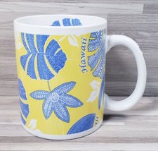 2014 Hilo Hattie The Store of Hawaii 10 oz. Coffee Mug Cup White Yellow Blue - £12.01 GBP