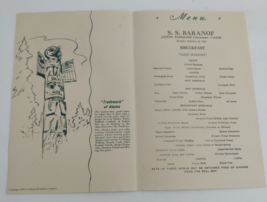 Vintage. Josephine Crumrine Jack Alaska Steamship Company Menu Oct. 1951 - £37.28 GBP