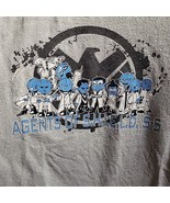 MENS MARVEL AGENTS OF SHIELD S-5 TEE SHIRT XL GRAY Small Stains - $7.49