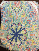 Pottery Barn Penelope Medallion Duvet Cover Colorful Paisley Full Queen Size - $59.99