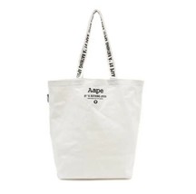 A BATHING APE BAPE white logo tote bag Camouflage Camo H38×W37×D13cm - £36.00 GBP