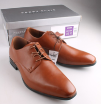 Perry Ellis Men’s Faux Leather Derby Lace-Up Dress or Casual Shoe Brown ... - $29.96