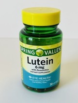 Spring Valley Lutein With Zeaxanthin Softgels/Eye Health - Exp 6/26 - £10.03 GBP