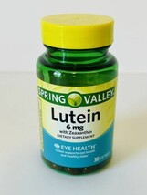 Spring Valley Lutein With Zeaxanthin Softgels/Eye Health - Exp 6/26 - £9.55 GBP