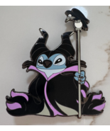 Disney Fantasy Stitch as Maleficent with Staff and Crow Diaval Jumbo Pin - $98.99
