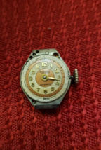NEW Vintage 40&#39;s 50s Relide Ladies Wrist Watch 17J Movement w/ Brown White Dial - $30.39