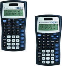 Texas Instruments Ti-30X Iis 2-Line Scientific Calculator, Black With Blue - £33.72 GBP