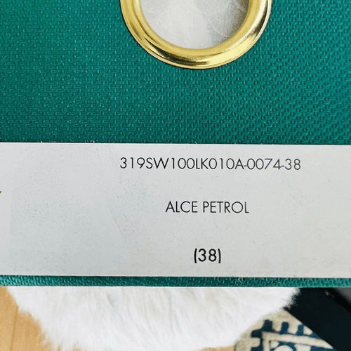 BUSCEMI Mid Sneaker, Women’s Italian Leather Hightop , Size 38 (Euro) Petrol NWT Item image 11