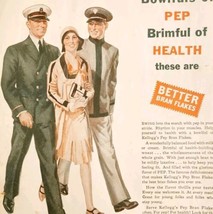 1930 Kellogg&#39;s Pep Bran Flakes Cereal Advertisement Breakfast Foods HM2H  - €25,62 EUR