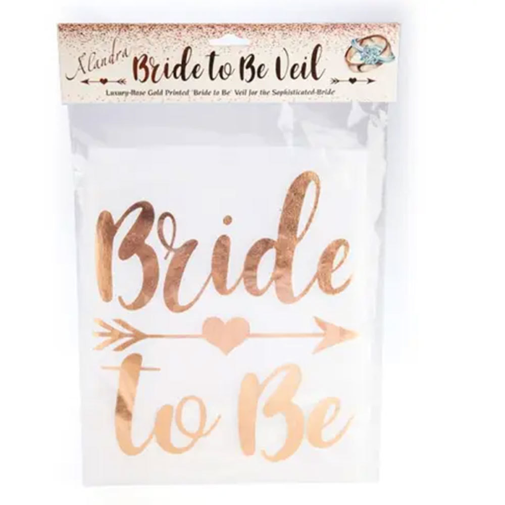 Rose Gold Bride To Be Veil - $21.53