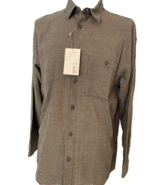Matinique Beige and Black Striped &#39;Josef&#39; Button Down Shirt, Men&#39;s Size ... - $437.85 MXN