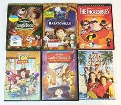 The Jungle Book, Ratatouille, Toy Story 3, Incredibles.. 6 Disney DVD Movies  - £13.43 GBP