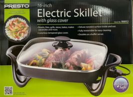 Presto - 06852 - 16-Inch Electric Skillet with Glass Cover - £79.71 GBP