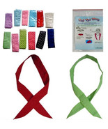 4 WATER COOL neck TYE WRAP bandana cooling headband head novelty bandana... - $13.00 CAD