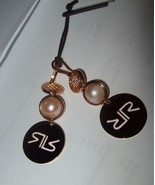 Rebecca  SHIBUYA Glam Rose Gold  Pearl Earrings BPEOPR05 $295 NWT - $127.07 CAD