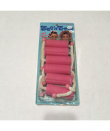 Vintage Goody soft n easy large pink hair rollers foam curlers movie pho... - $19.75