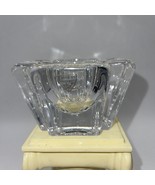 Orrefors Clear Crystal “Max” Votive / Tea Light Candle Holder Signed 2.5&quot; - £13.11 GBP