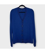 THEORY navy merino wool Goldsmith P Cashwool v neck cardigan sweater siz... - €50,82 EUR