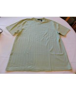 Claiborne Men&#39;s Short Sleeve Shirt Size XL xlarge Lt Green Striped GUC p... - £16.07 GBP