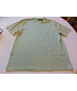 Claiborne Men&#39;s Short Sleeve Shirt Size XL xlarge Lt Green Striped GUC p... - £15.62 GBP