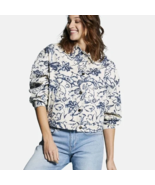 Bugatti Italian Short Denim Bomber Jacket Navy Boho Chic Pockets Cotton,... - $60.49