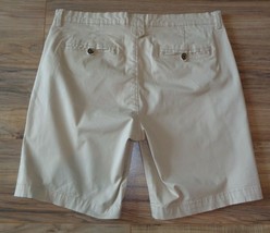 JACHS NY Size 34 Waist BLEECKER FIT Beige Flat Front New Mens Shorts - $88.11
