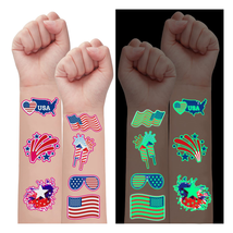 70PCS 4th of July Decoration Temporary Tattoos Red White and Blue Party ... - £9.39 GBP