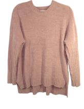 Cynthia Rowley Women&#39;s Size Large Blush Chenille Sweater High Low Hem - £17.29 GBP