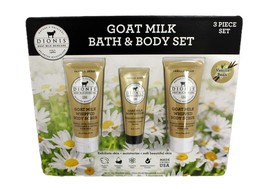 Dionis Goat Milk Bath &amp; Body Set, 3 Piece Set, Includes 1 oz. (28 g) Body Lotion - £16.77 GBP