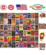 60 Vintage Rock Band Posters Set - Retro Concert Prints for Unique Wall Art - $525.30 MXN