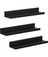 Songmics Floating Shelves, Set Of 3 Wall Shelves, 15-Inch Wide,, Black U... - $61.65 CAD