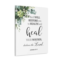  Jeremiah 30:17 I Will Restore You Bible Verse Canvas Christian  - £59.75 GBP+