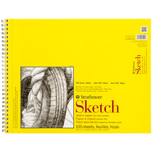 Strathmore Sketch Spiral Paper Pad 14&quot;X17&quot;-100 Sheets - $27.83
