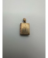 Vintage Gold Bible Prayer Book Locket Pendant 2.1cm - $24.75