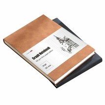 Soft Leather Cover Graph Paper Notebook for Drawing,Math, Notes; 260 Pag... - £23.33 GBP