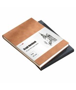 Soft Leather Cover Graph Paper Notebook for Drawing,Math, Notes; 260 Pag... - $29.51