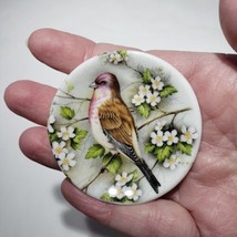 Fenton China Co. Bone China 2&quot; Miniature Bird Dogwood Plate England Dollhouse - £19.63 GBP