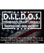 Dumb Intolerant Liberals Destroying Our Society Funny Vinyl Decal US Seller - $6.72+