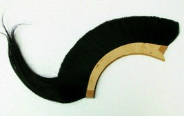 Black Plume Black Crest Brush Natural Horse Hair For Corinthian Helmet X-mas Gif - £43.88 GBP